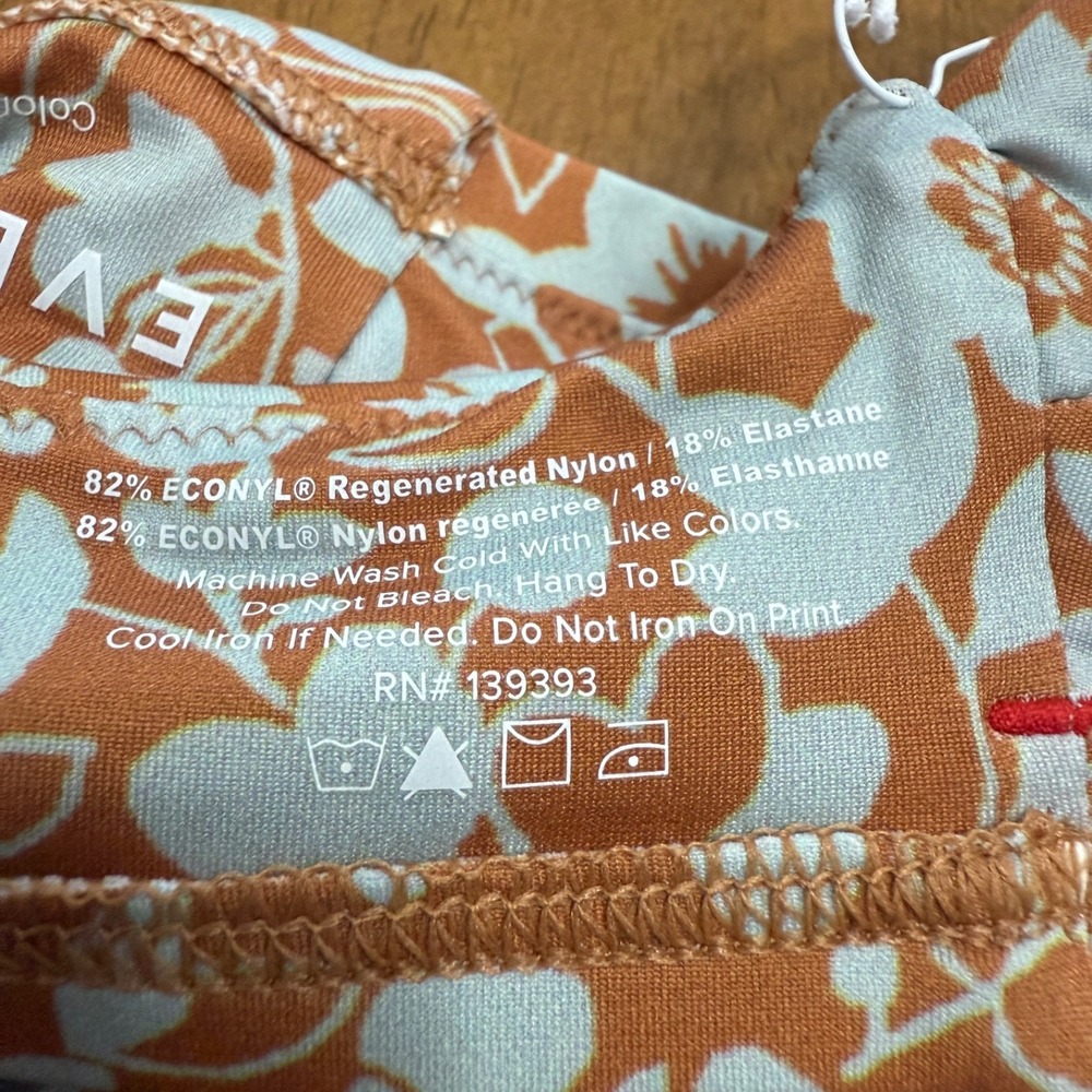 Everlane bikini top women's XXS floral‎ romantic cottage square neck ReNew NEW - Picture 10 of 10